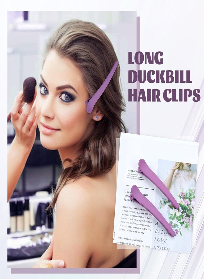 Dizila 20 Pieces / 10 Pairs Long Oversized Matte Plastic Hair Clips for Hair Salon Styling Sectioning Duckbill Hair Clips Barrettes Pins Accessories for Women Girls - Image 5
